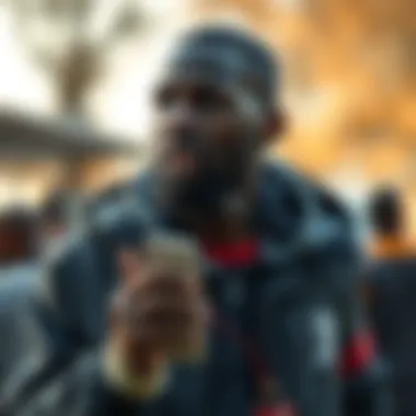 Ryan Babel engaging in community service, highlighting his off-field contributions