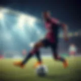 Ryan Babel during a match showcasing his agility and skill on the field