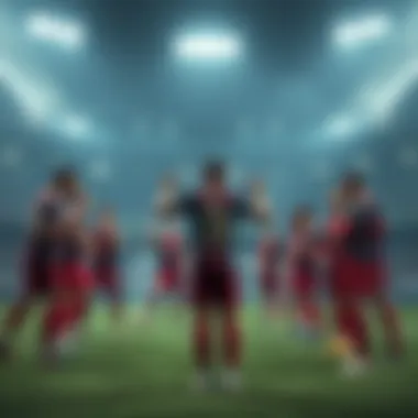 Team Strategic Formations Visual representation of strategic formations used by teams in recent games