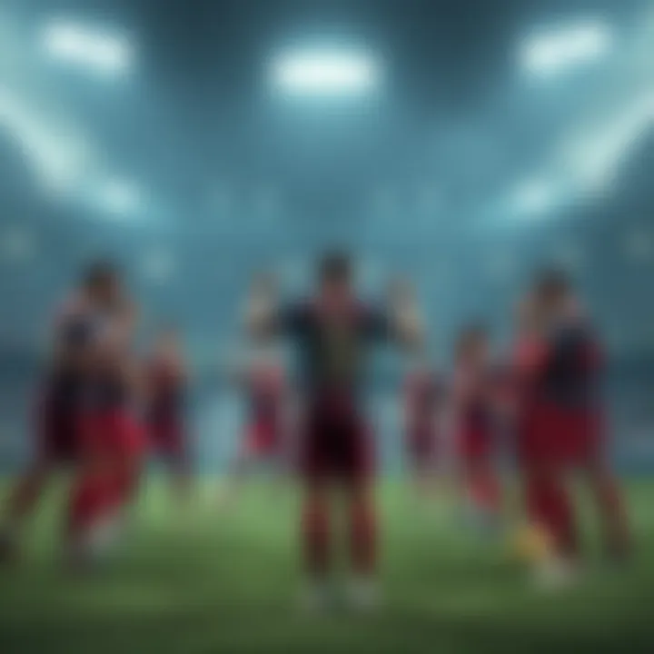 Team Strategic Formations Visual representation of strategic formations used by teams in recent games