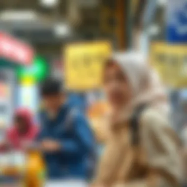 Illustration depicting the social impact of lottery in Korea