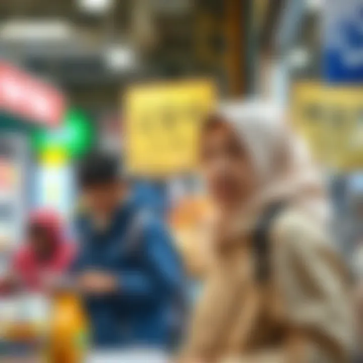 Illustration depicting the social impact of lottery in Korea