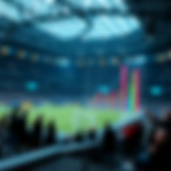 Graphical representation of sports betting market trends