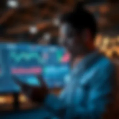 Analyst reviewing data analytics for sports betting insights