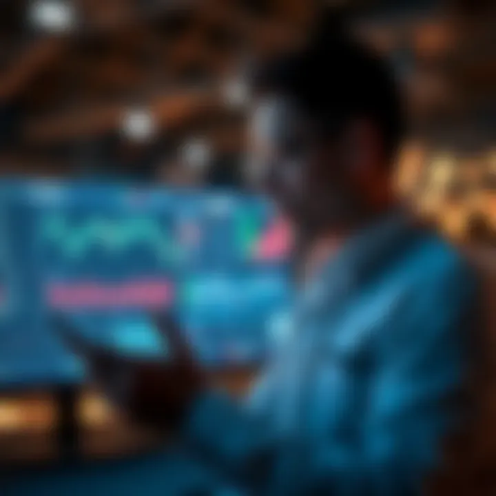 Analyst reviewing data analytics for sports betting insights