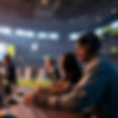 Visual representation of sports betting trends