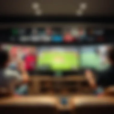 A visual representation of various sports streaming platforms