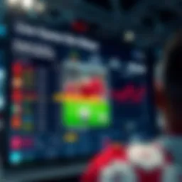 Real-time sports streaming interface showcasing live game statistics