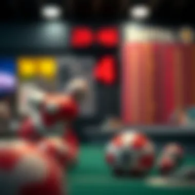 Visual comparison of lottery and betting