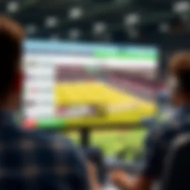 Live streaming interface for sports betting