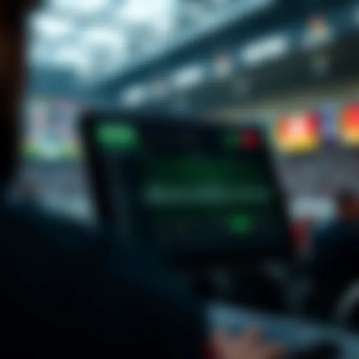 Betting Platform Interface A visual representation of a betting platform interface