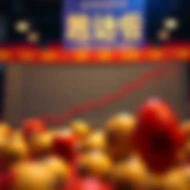 Graph depicting winning number probabilities